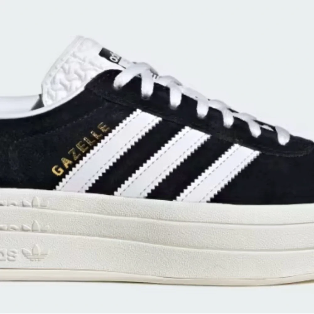 Adidas Gazelle Bold in Black and White womens size 5.5 NWOB - Picture 2 of 9